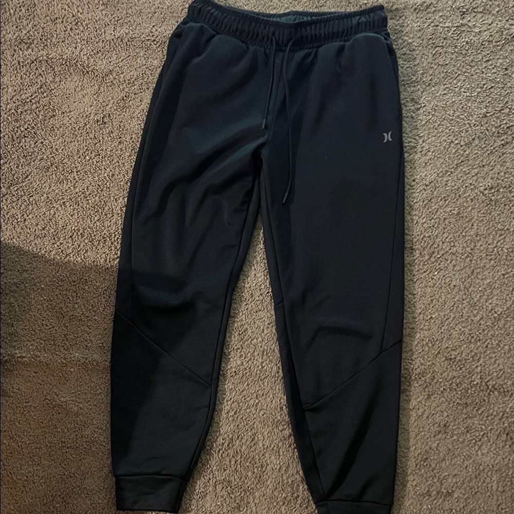 Hurley Black Elastic Waist Pants